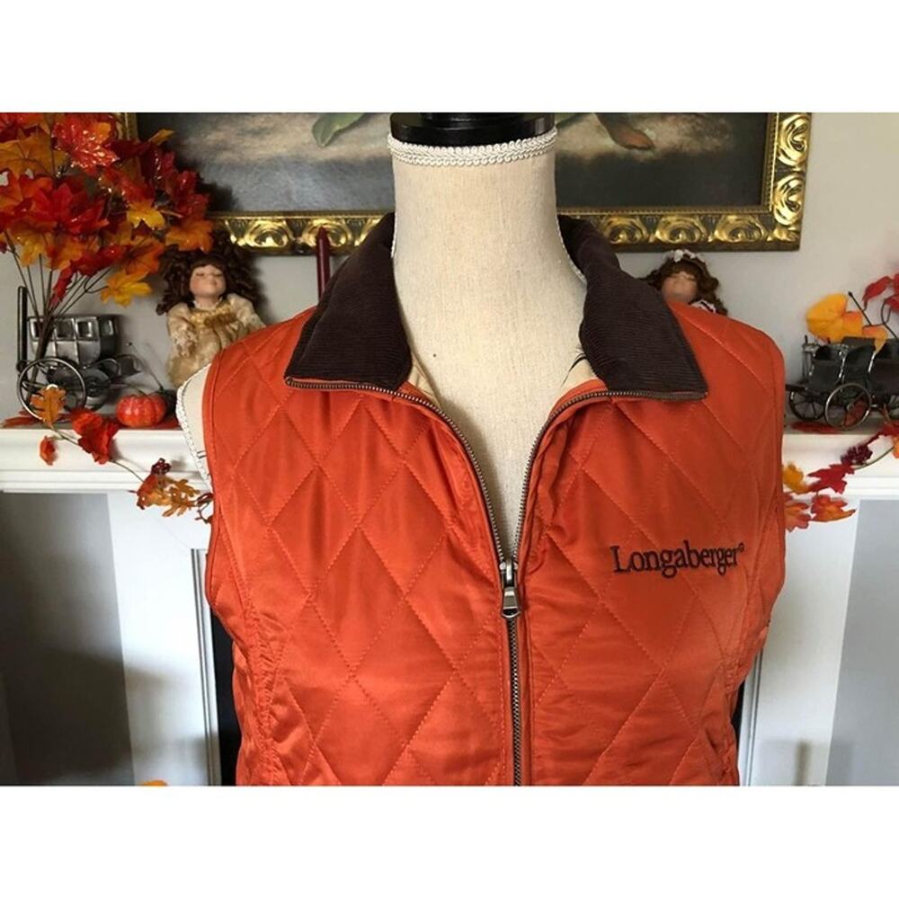 SUN MODA Women’s Quilted Pattern Vest Size Small Longaberger